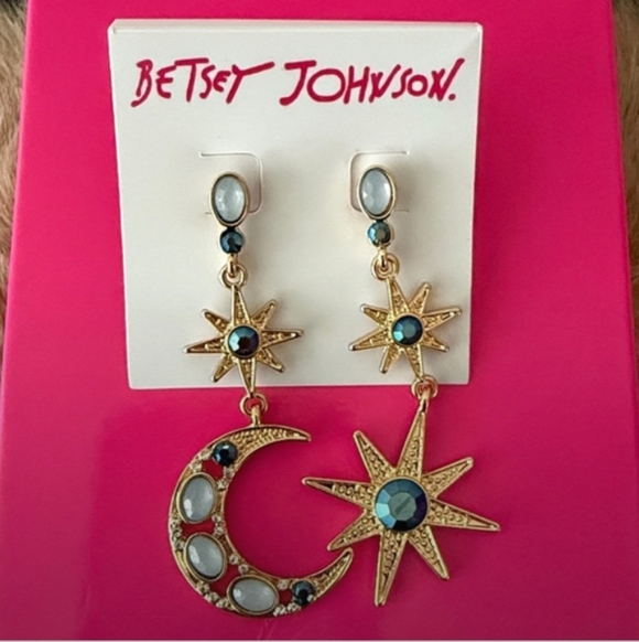 Betsy Johnson-Celestial Star & Moon Earrings ✨🌛 - Picture 5 of 5